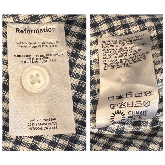 Reformation Tace Linen Open Back Midi Dress Size 4 - Picture 10 of 13